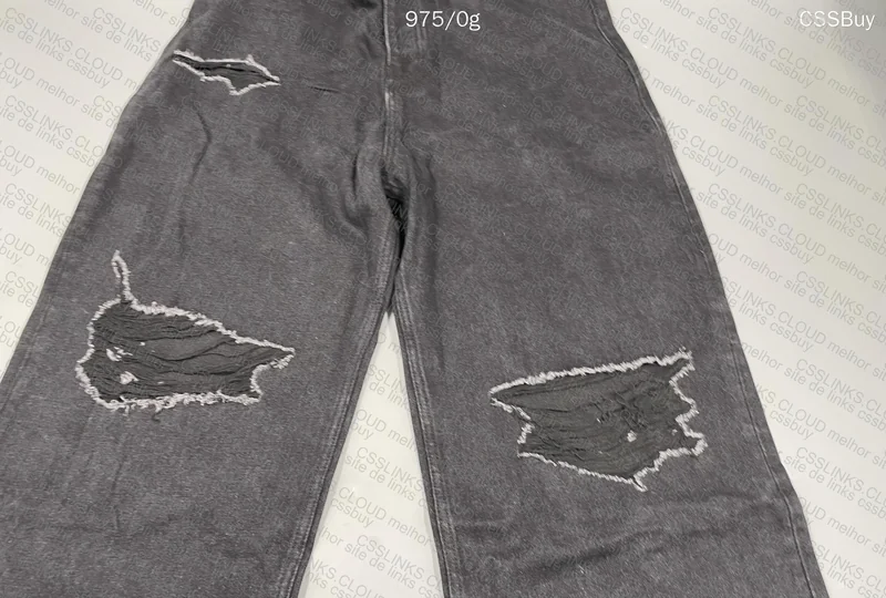 balenciaga destroyed denim 2