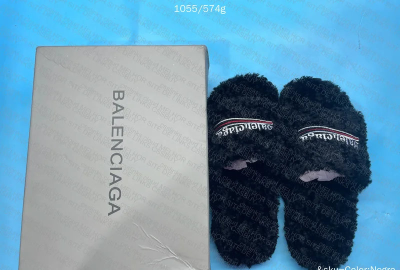 Balenciaga furry slide 2