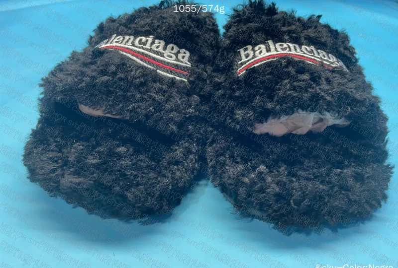 Balenciaga furry slide 5