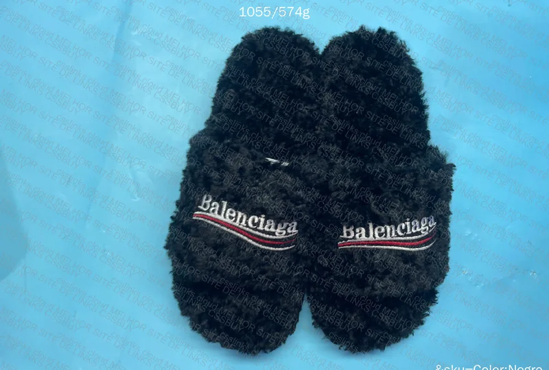 Balenciaga furry slide 7