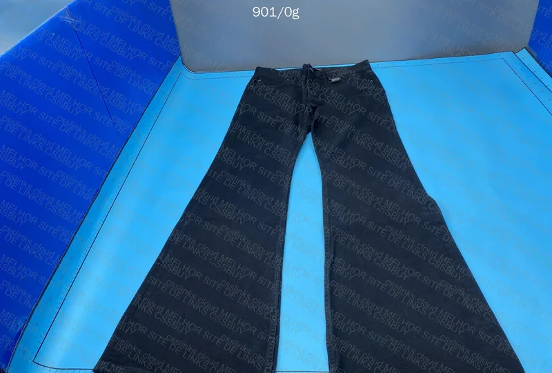 Balenciaga FW24 Black Flared Bootcut Denim Jeans