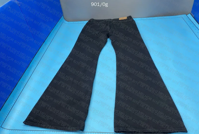 Balenciaga FW24 Black Flared Bootcut Denim Jeans 4