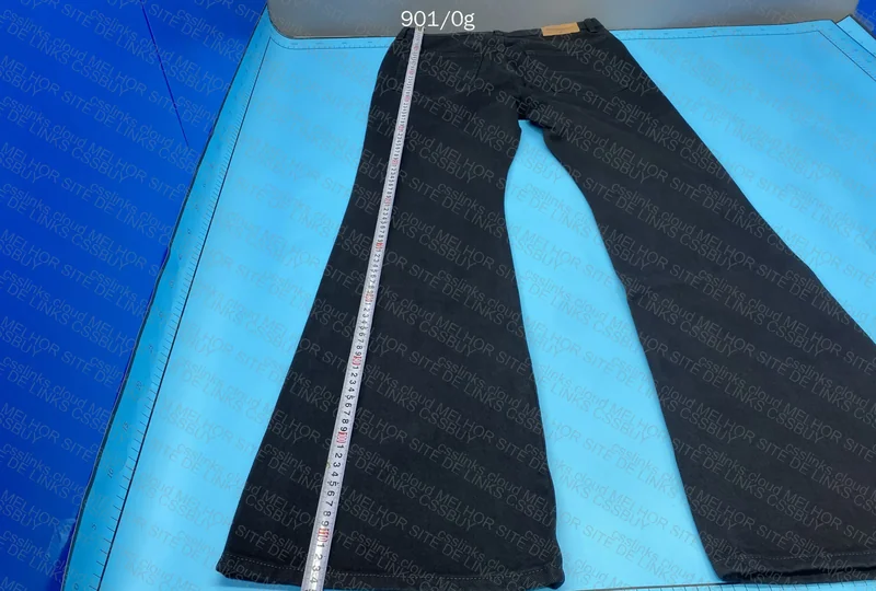 Balenciaga FW24 Black Flared Bootcut Denim Jeans 5