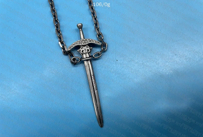 Balenciaga Goth Sword Necklace