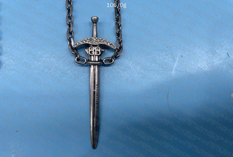Balenciaga Goth Sword Necklace 3