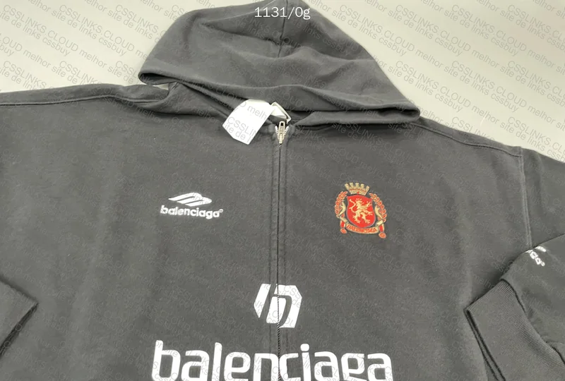 Balenciaga jersey zip up