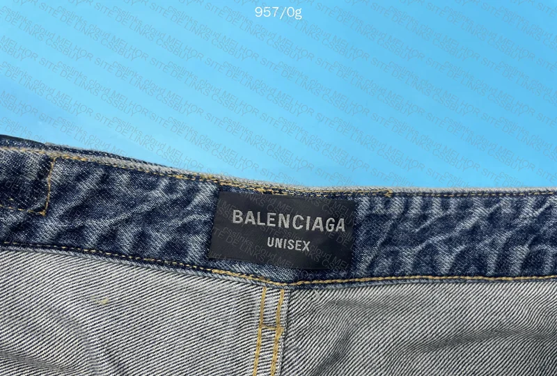Balenciaga Mud Destroyed Baggy Jeans 2
