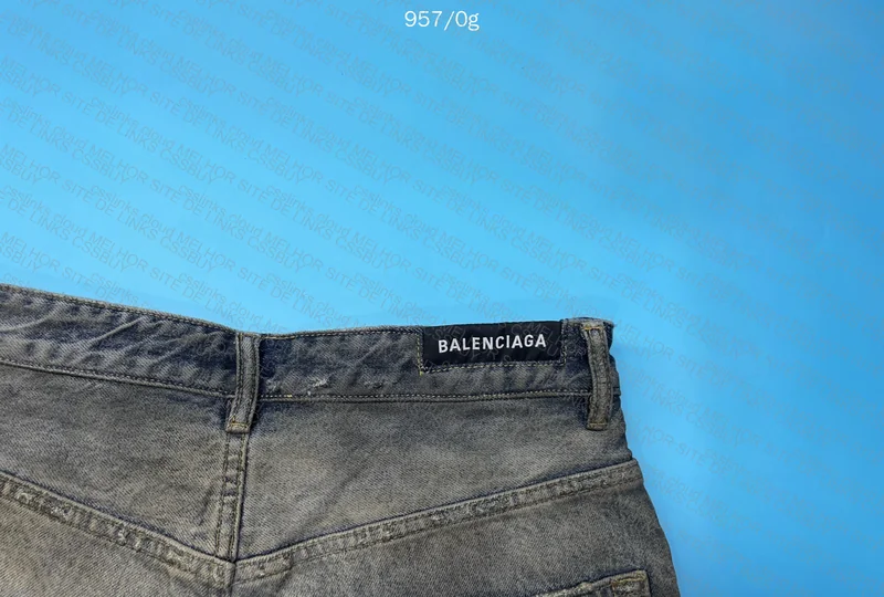 Balenciaga Mud Destroyed Baggy Jeans 4
