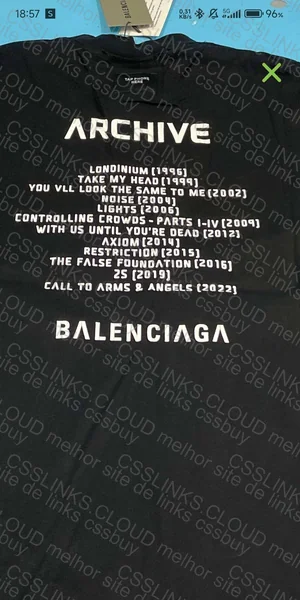 balenciaga music archive series connected t shirt 4