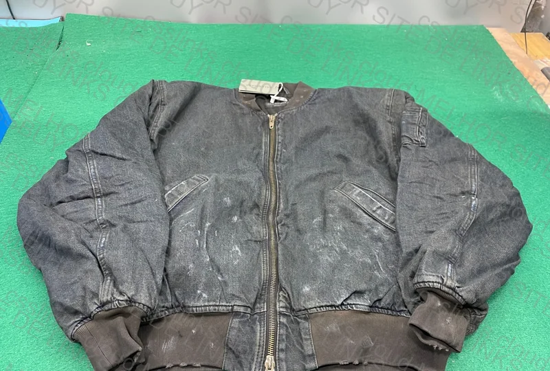 BALENCIAGA PADDED DENIM BOMBER 2
