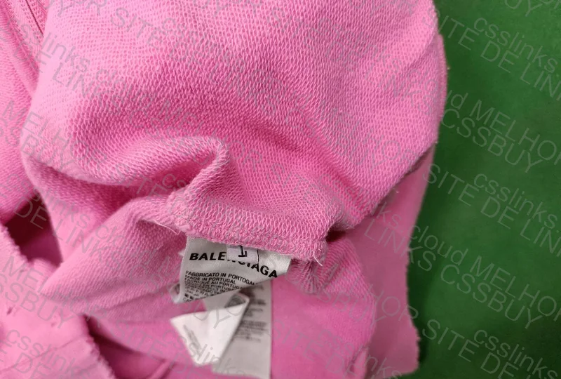 Balenciaga Distressed Pink Polo Zip Up 22fw 4