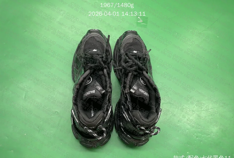 balenciaga runner black 3