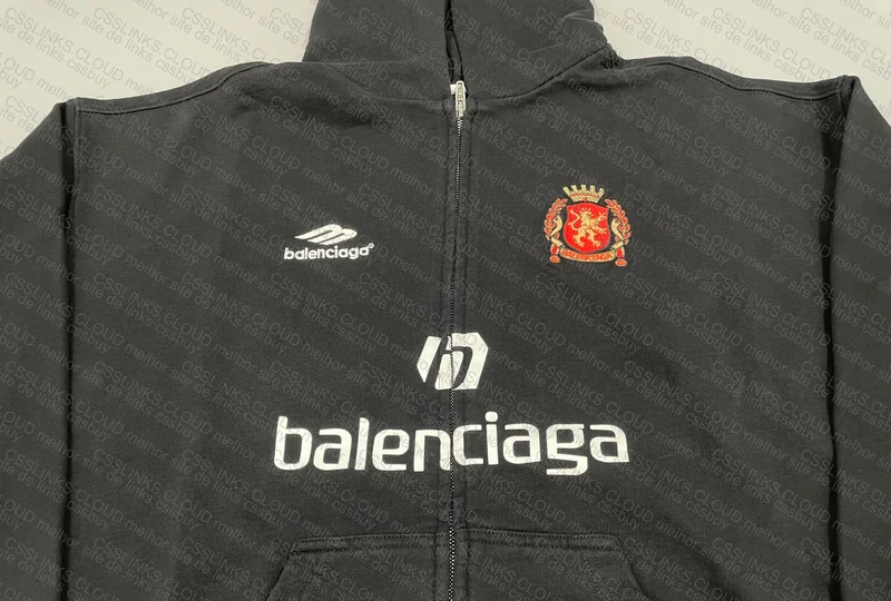 Balenciaga Soccer Zip Up Hoodie