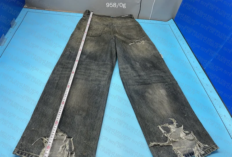 Balenciaga SS23 Mud Show Destroyed Baggy Jeans 5