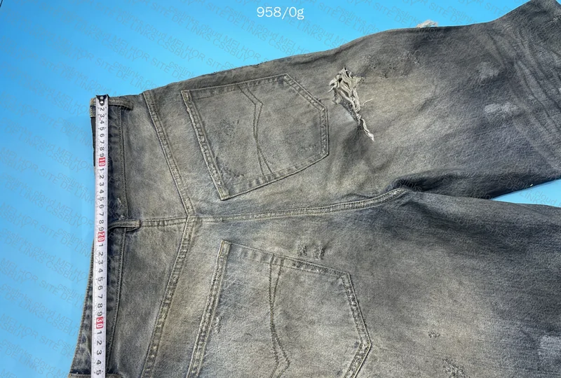 Balenciaga SS23 Mud Show Destroyed Baggy Jeans 6