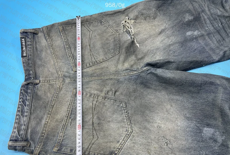 Balenciaga SS23 Mud Show Destroyed Baggy Jeans 7