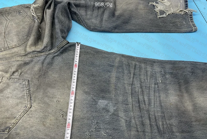Balenciaga SS23 Mud Show Destroyed Baggy Jeans 8