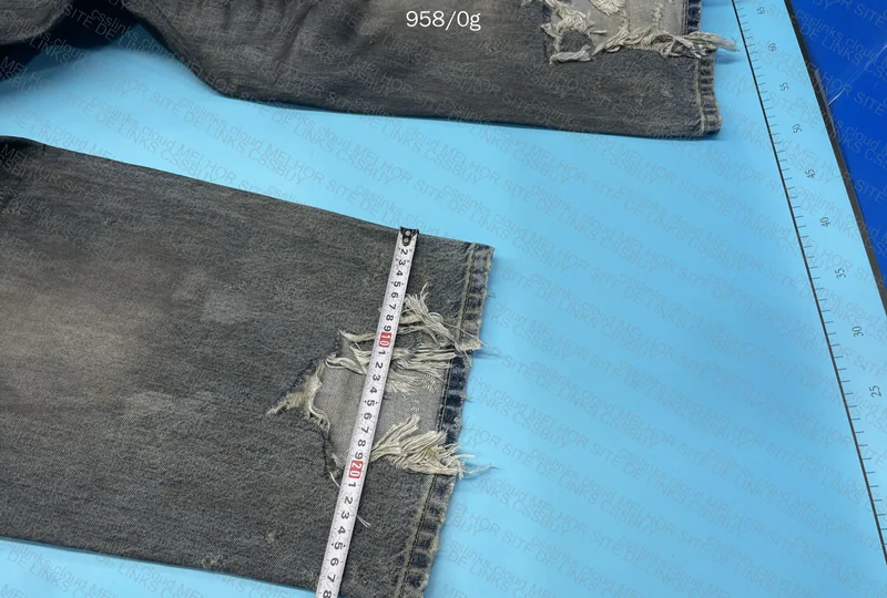 Balenciaga SS23 Mud Show Destroyed Baggy Jeans 9