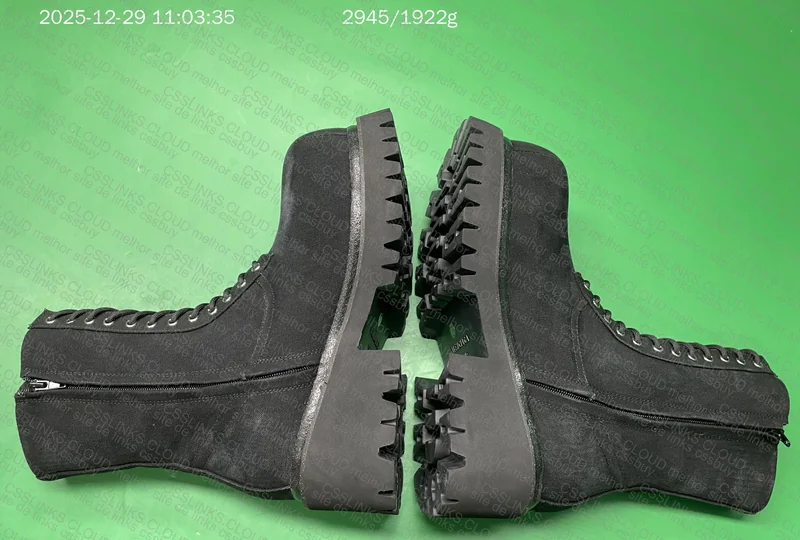 Balenciaga stomper boots canvas 8