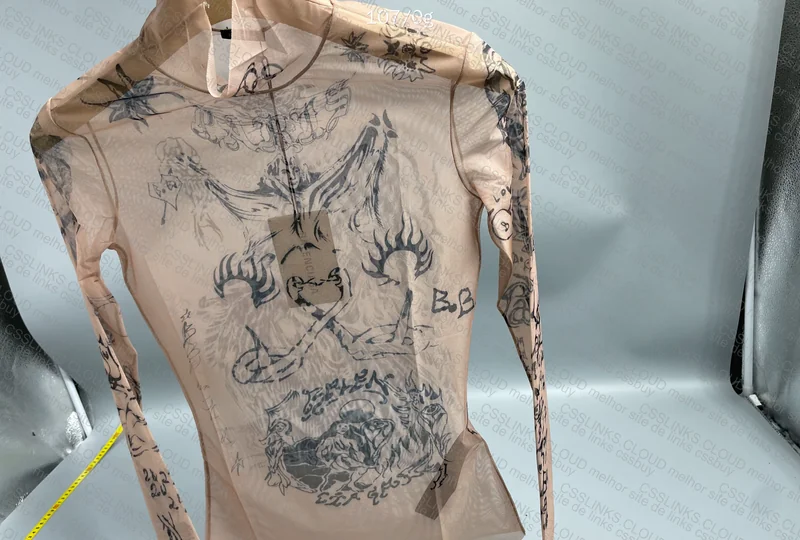 BALENCIAGA TAT LONG SLEEVE TOP 2