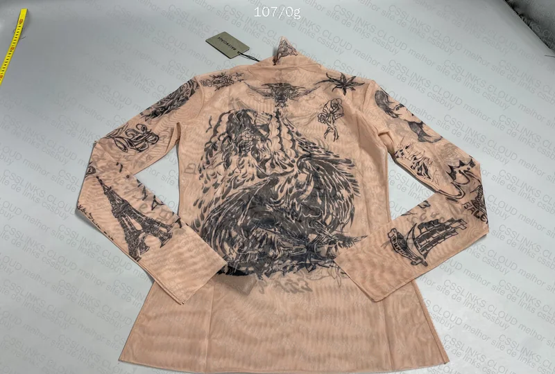 BALENCIAGA TAT LONG SLEEVE TOP 4