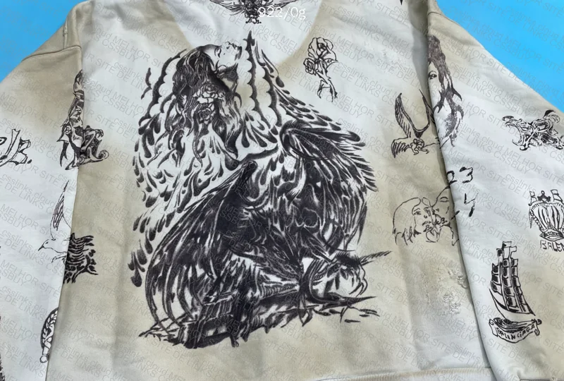 Balenciaga Tattoo Zip-Up Hoodie (B-Grade) 10