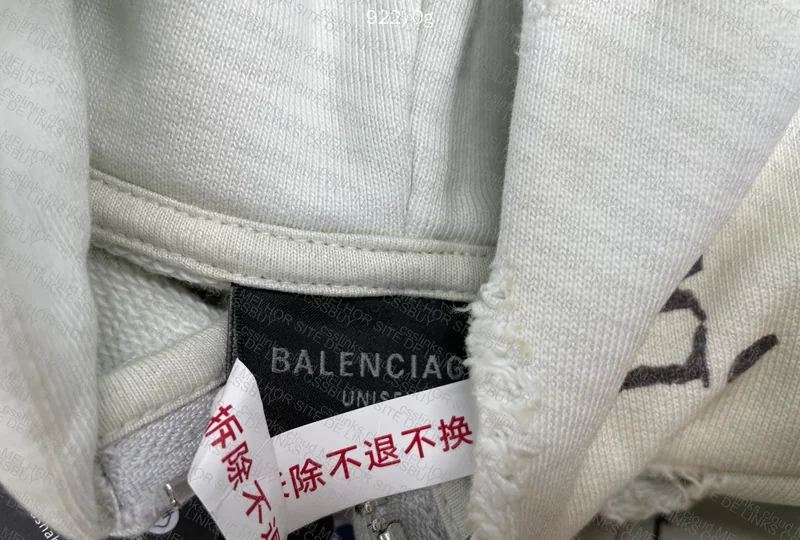 Balenciaga Tattoo Zip-Up Hoodie (B-Grade) 8