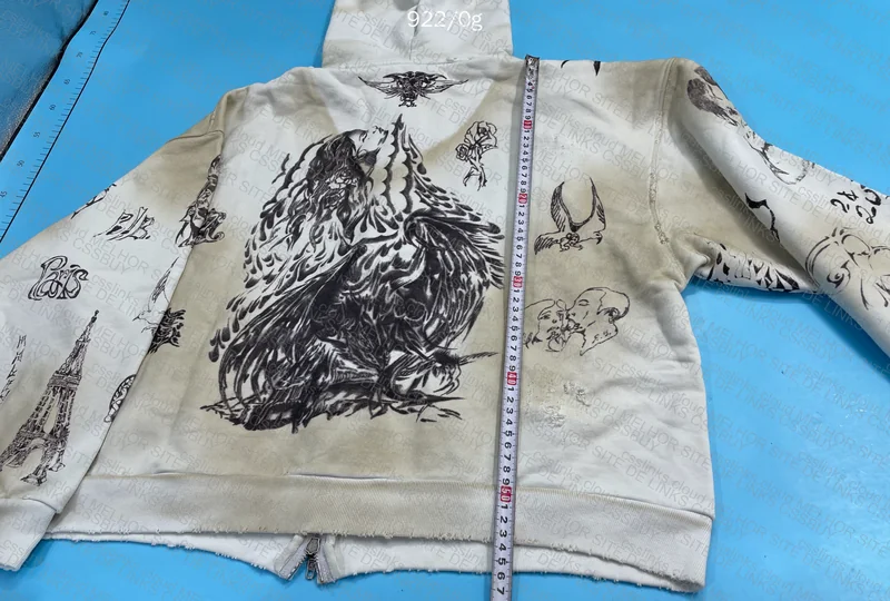 Balenciaga Tattoo Zip-Up Hoodie (B-Grade) 9