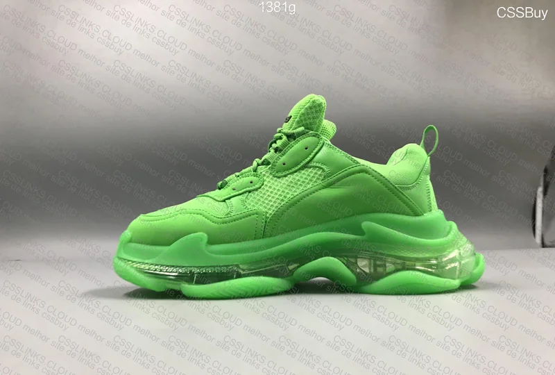 BALENCIAGA TRIPLE S GREEN 3