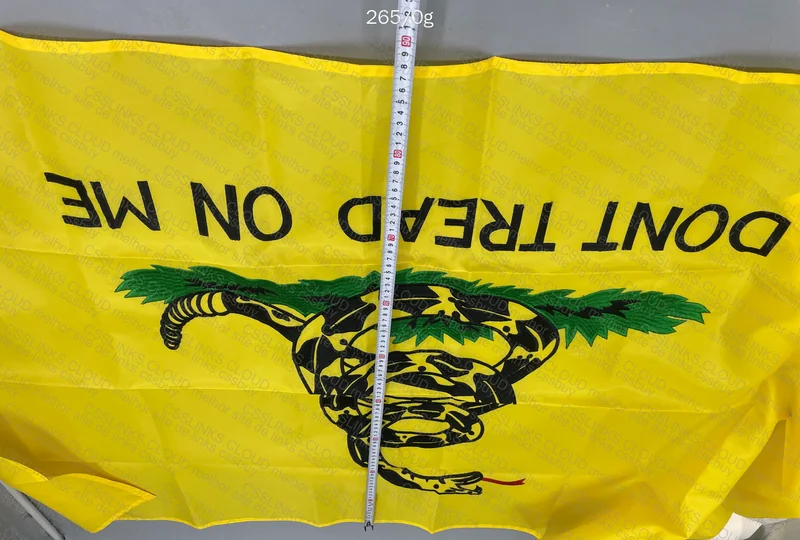 Libertarian Flag Dont Tread on Me (Yellow, Snake) 3