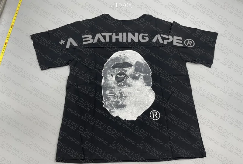bape ape head moon tee black 4