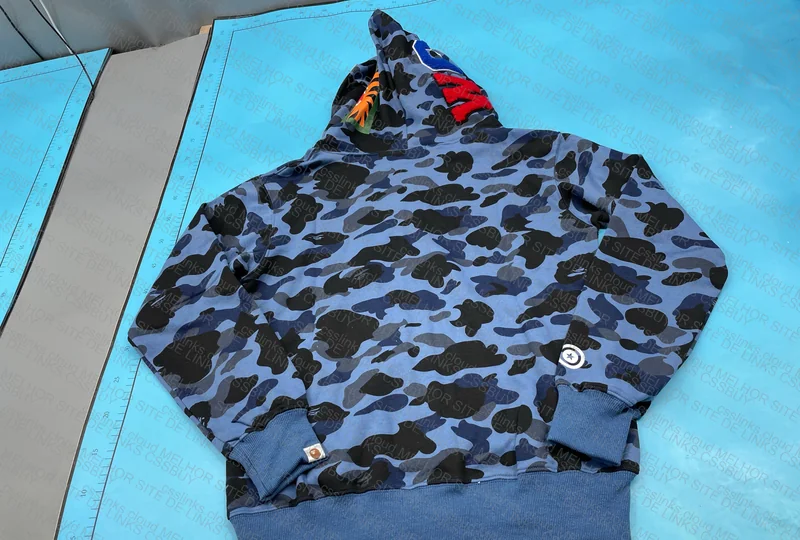 Bape Shark Zip Up Navy Blue