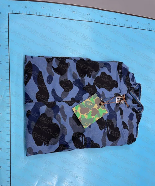 Bape Shark Zip Up Navy Blue 2