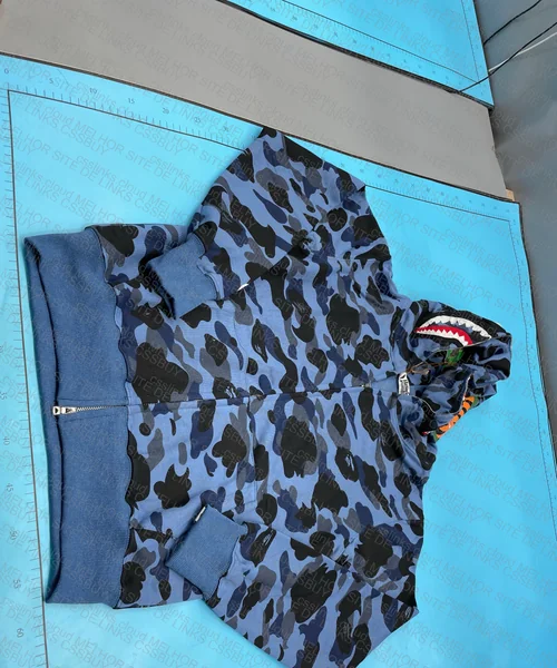 Bape Shark Zip Up Navy Blue 3