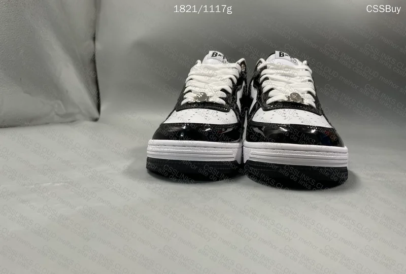 BAPE STA BLACK WHITE
