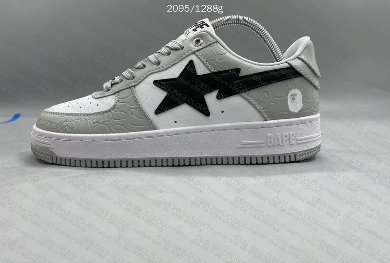 Bape Sta Low Grey Black 3