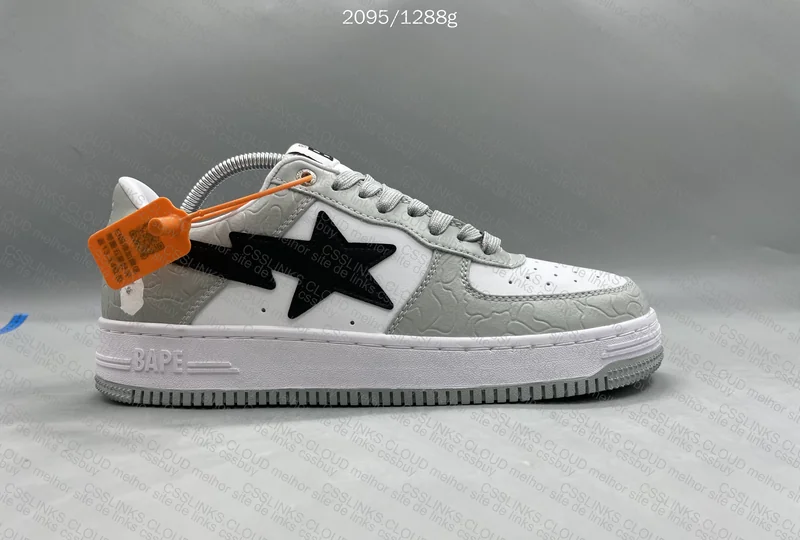 Bape Sta Low Grey Black 4