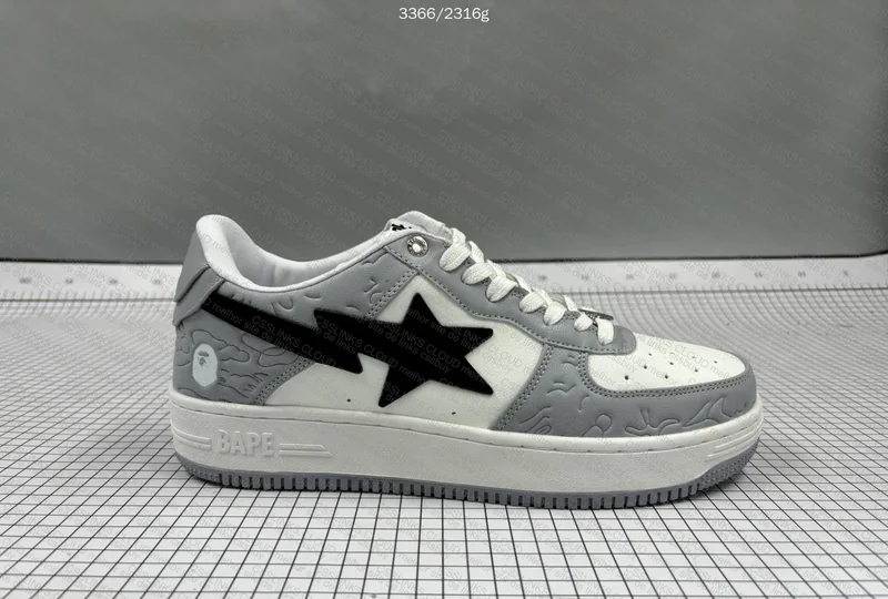 Bape Sta Low M2 White Grey 5
