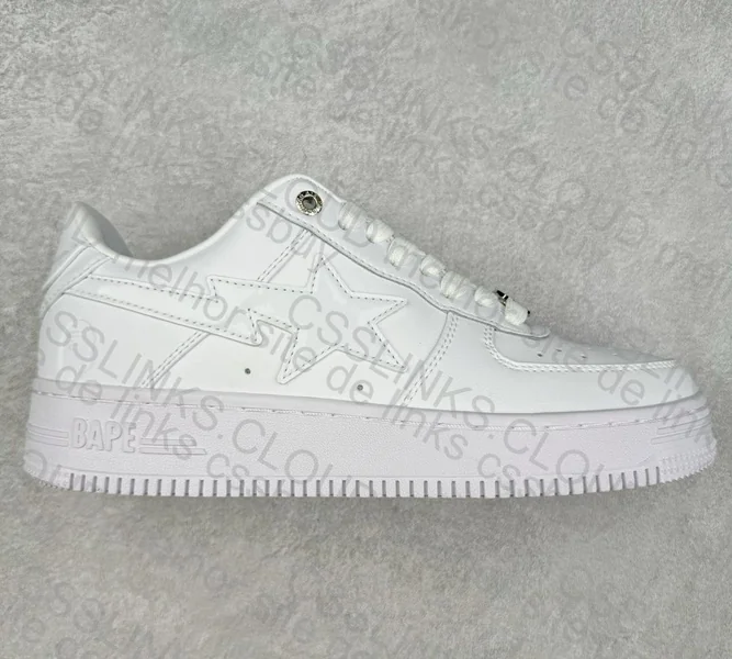 Bape STA Low "White Leather"