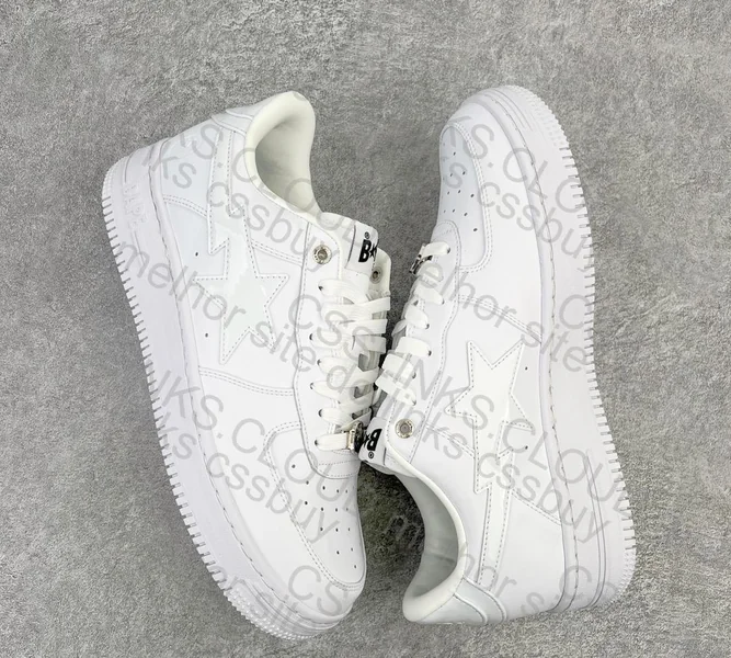 Bape STA Low "White Leather" 3