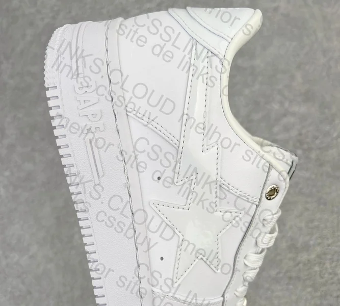 Bape STA Low "White Leather" 6