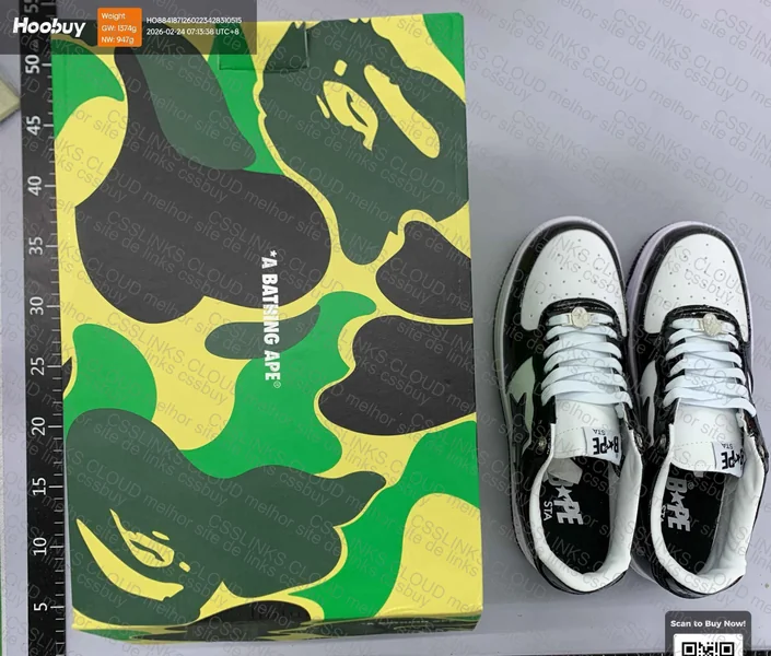 Bape Sta preto e branco 6