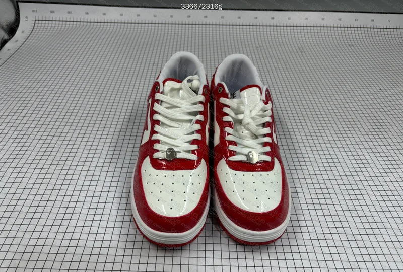 Bape Sta White Red Mirror