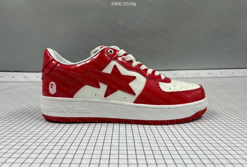 Bape Sta White Red Mirror 2