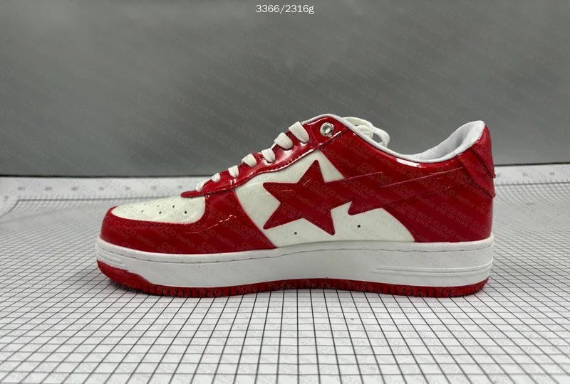 Bape Sta White Red Mirror 3