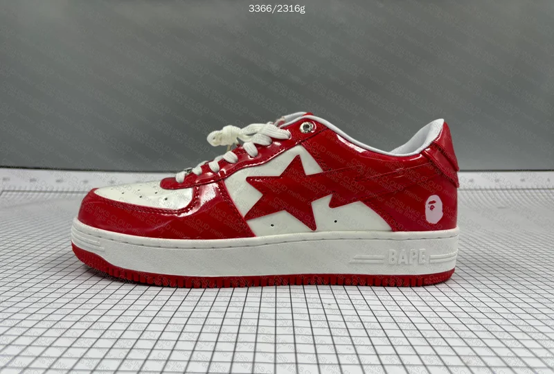 Bape Sta White Red Mirror 4