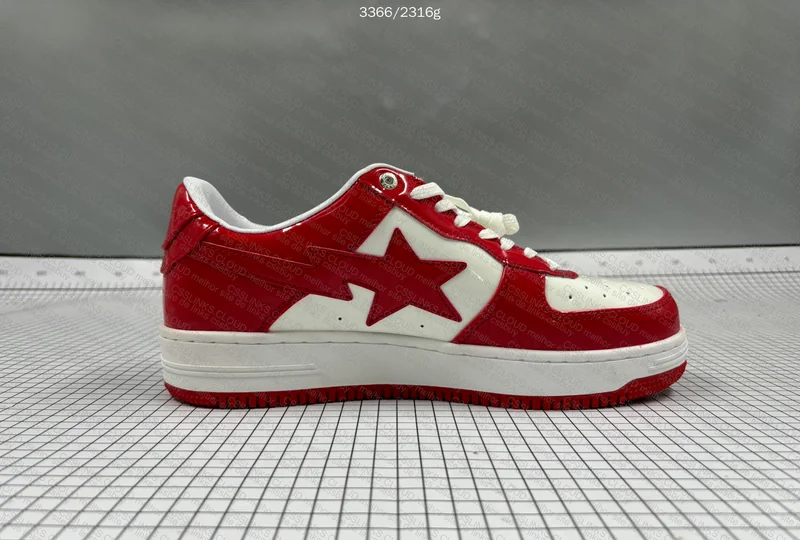 Bape Sta White Red Mirror 5