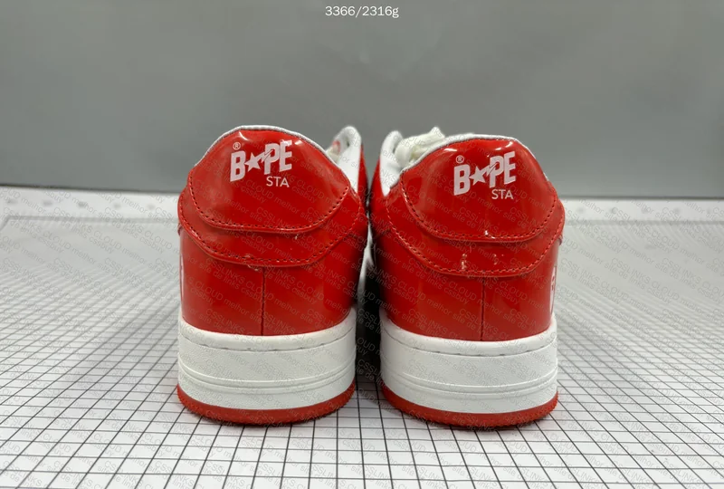 Bape Sta White Red Mirror 7