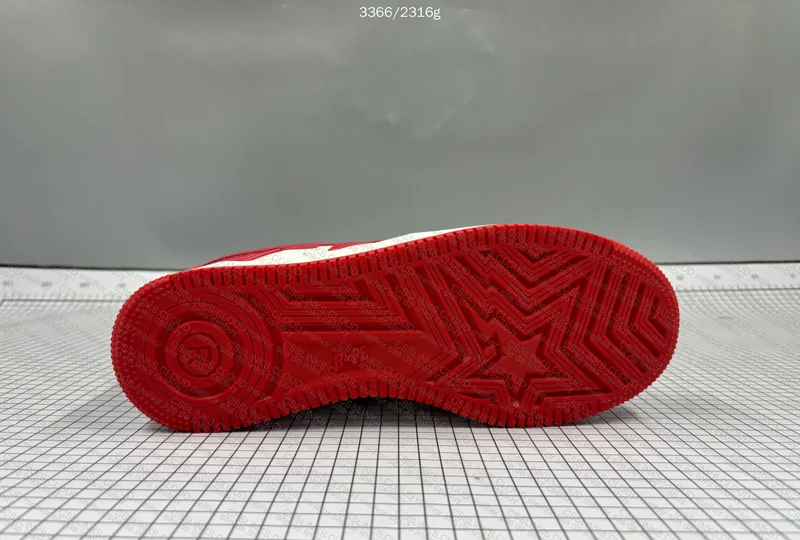 Bape Sta White Red Mirror 9