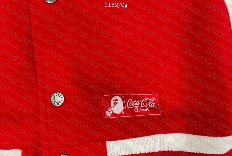 BAPE X COCA-COLA VARSITY JACKET RED 2